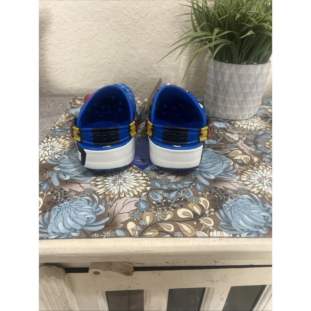 Crocs Unisex Kids NASCAR Bright Cobalt Durable Croslite Clog Size J 5